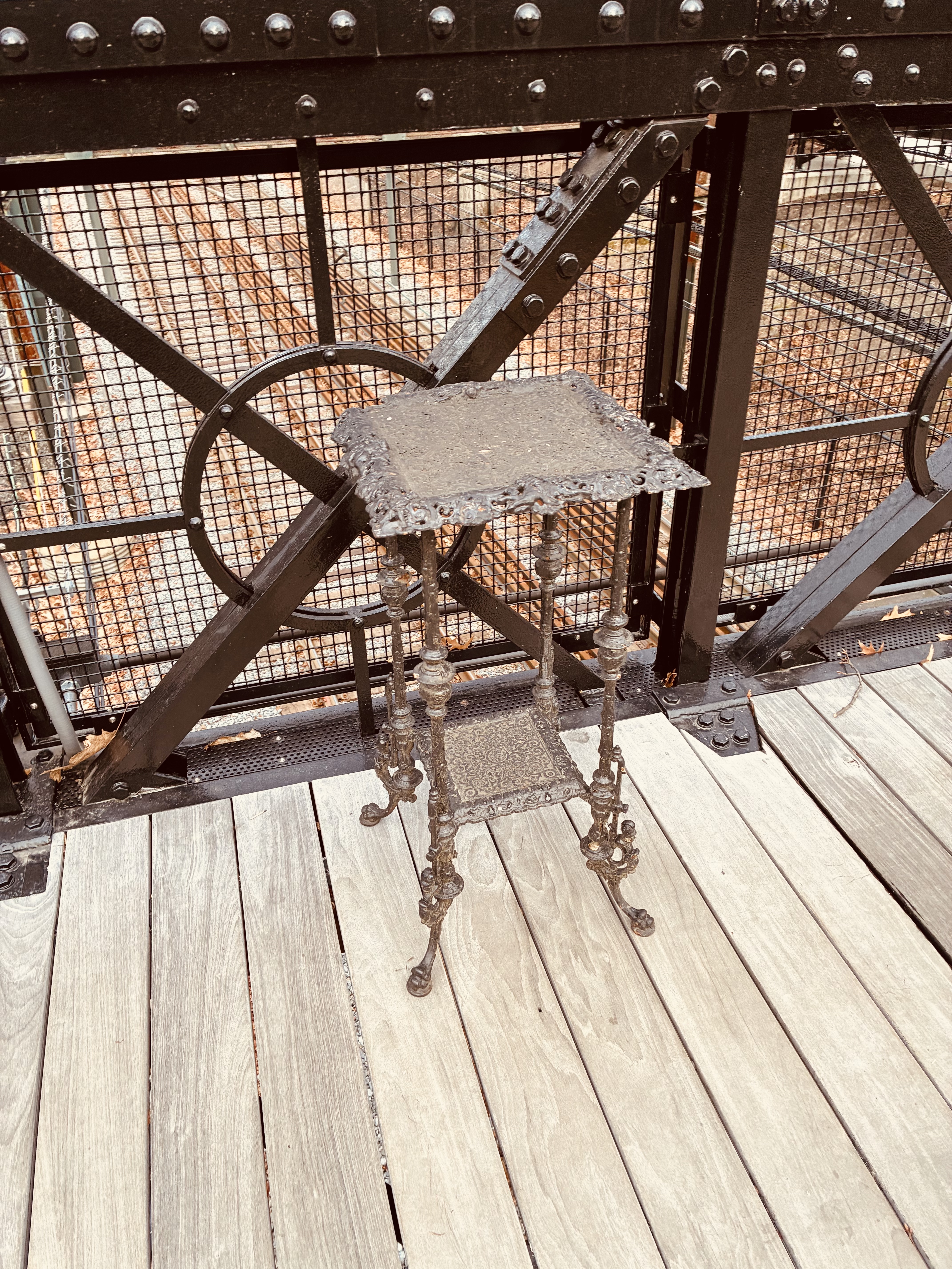 Cast Iron Fern Table